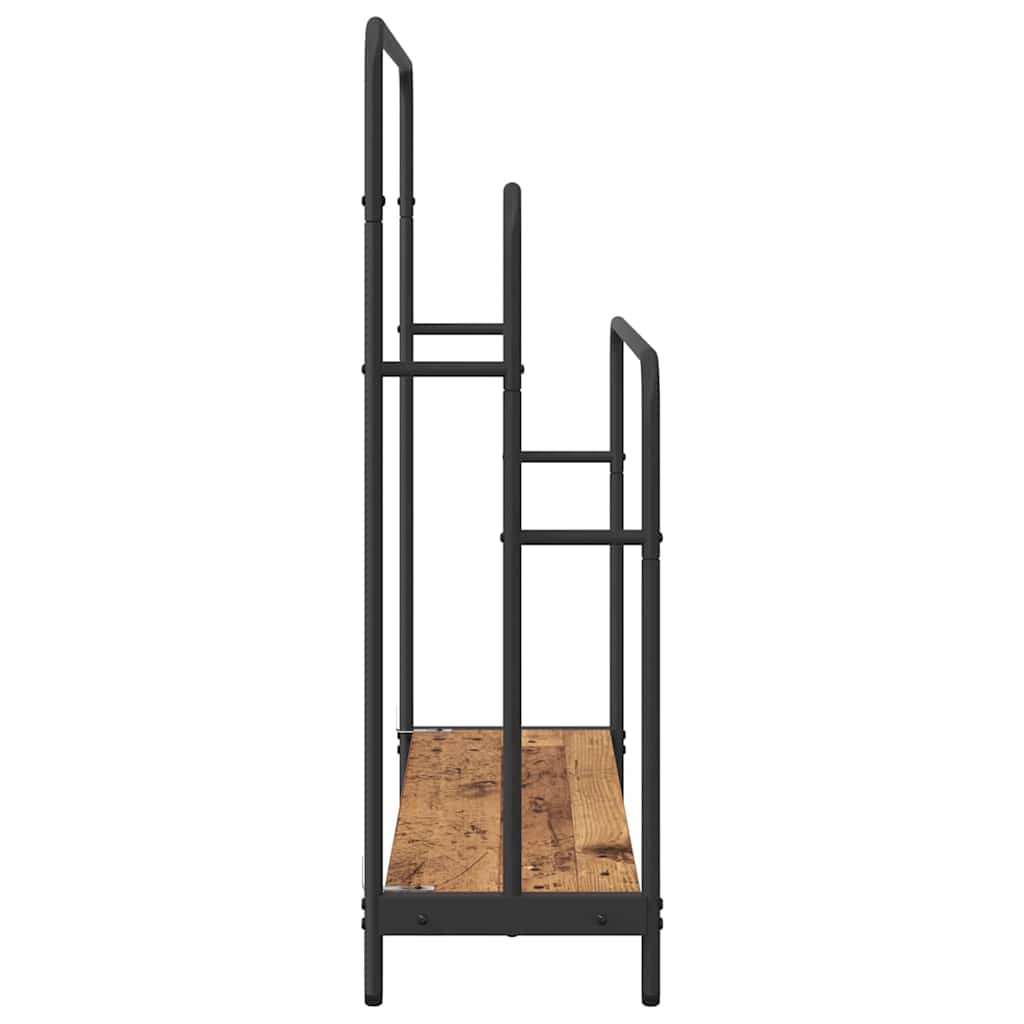 vidaXL Kledingrek Gerookt eiken 90 x 30 x 100,5 cm Bewerkt hout