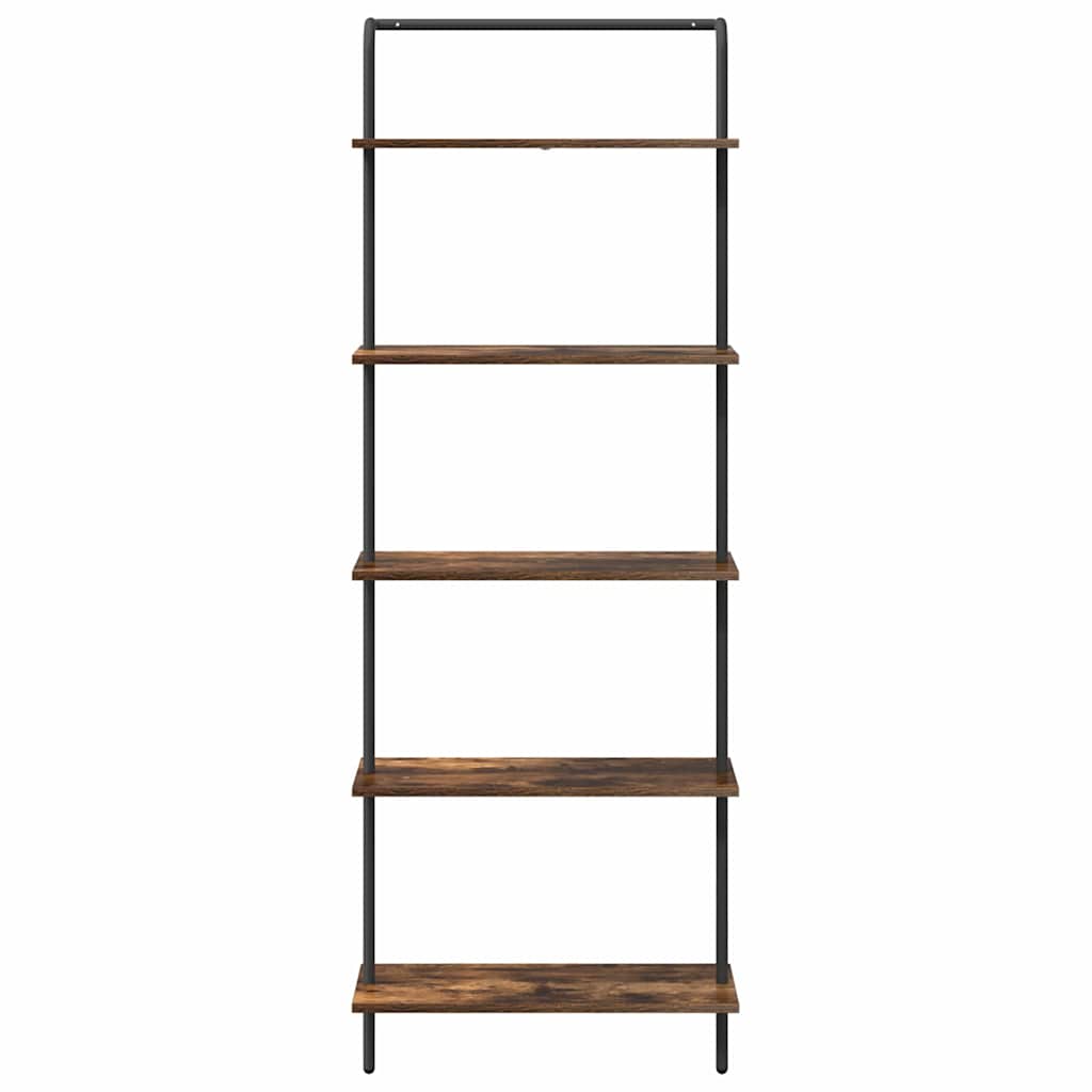 vidaXL Boekenkast Zwart eiken 60 x 24 x 168 cm Bewerkt hout