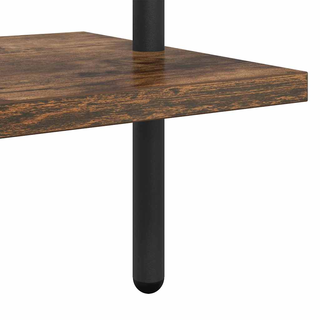 vidaXL Boekenkast Zwart eiken 60 x 24 x 168 cm Bewerkt hout