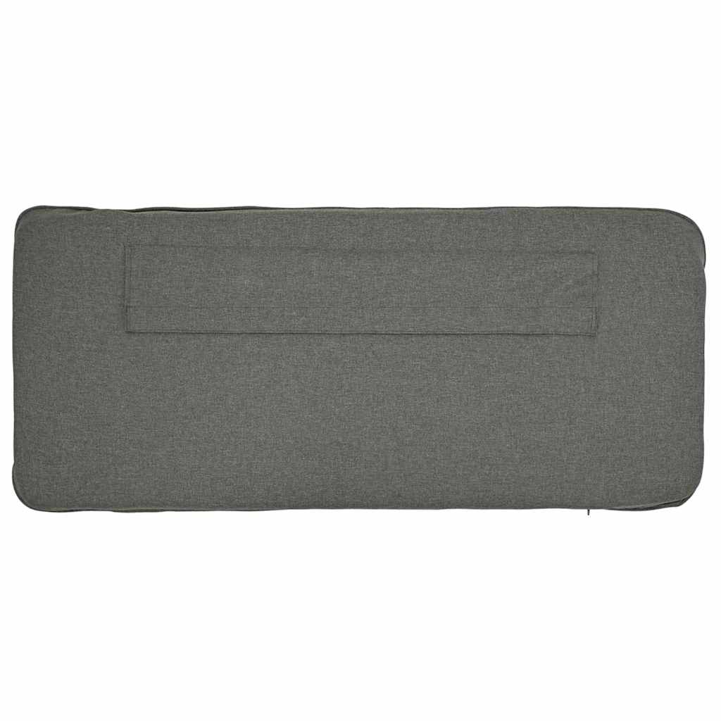 vidaXL Gestoffeerd hoofdbord Bruin en Licht Grijs 200 cm