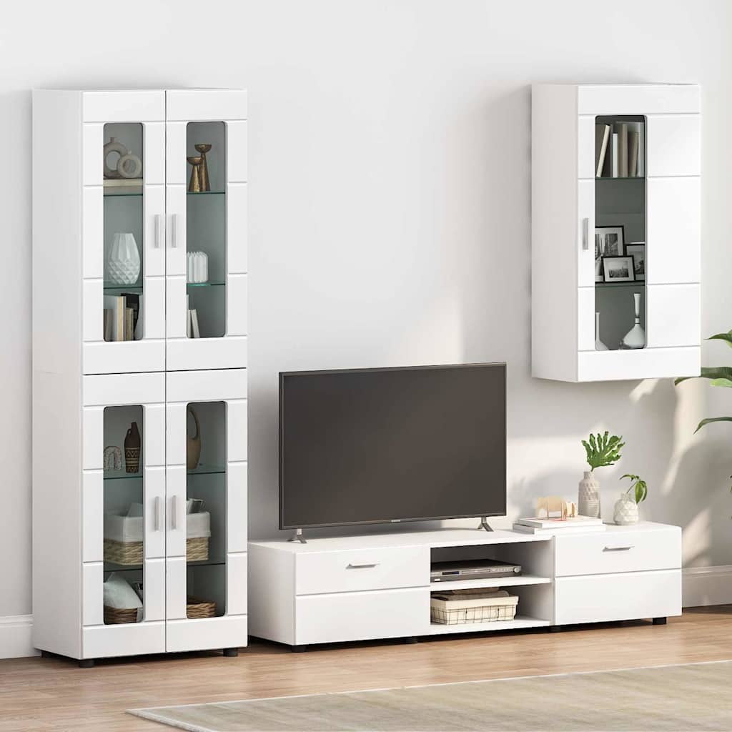 vidaXL TV-kast met lade met plank Wit 100.5 x 39 x 30 cm Bewerkt hout