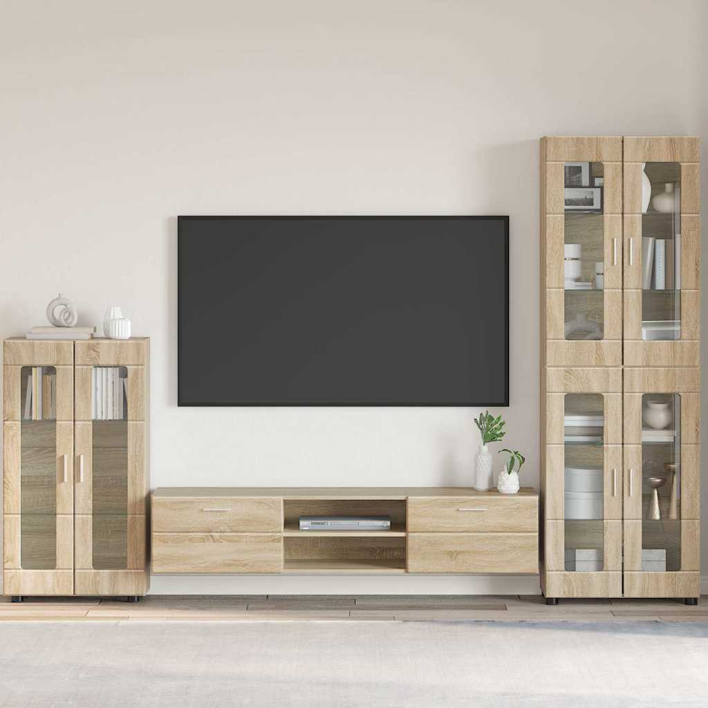 vidaXL TV-kast met lade met plank Wit 100.5 x 39 x 30 cm Bewerkt hout