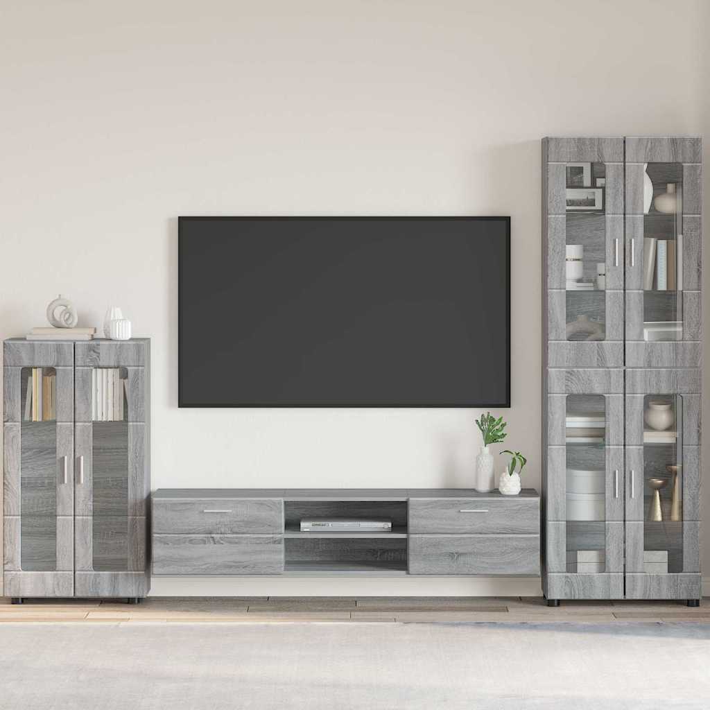 vidaXL TV-kast met lade met plank Wit 100.5 x 39 x 30 cm Bewerkt hout