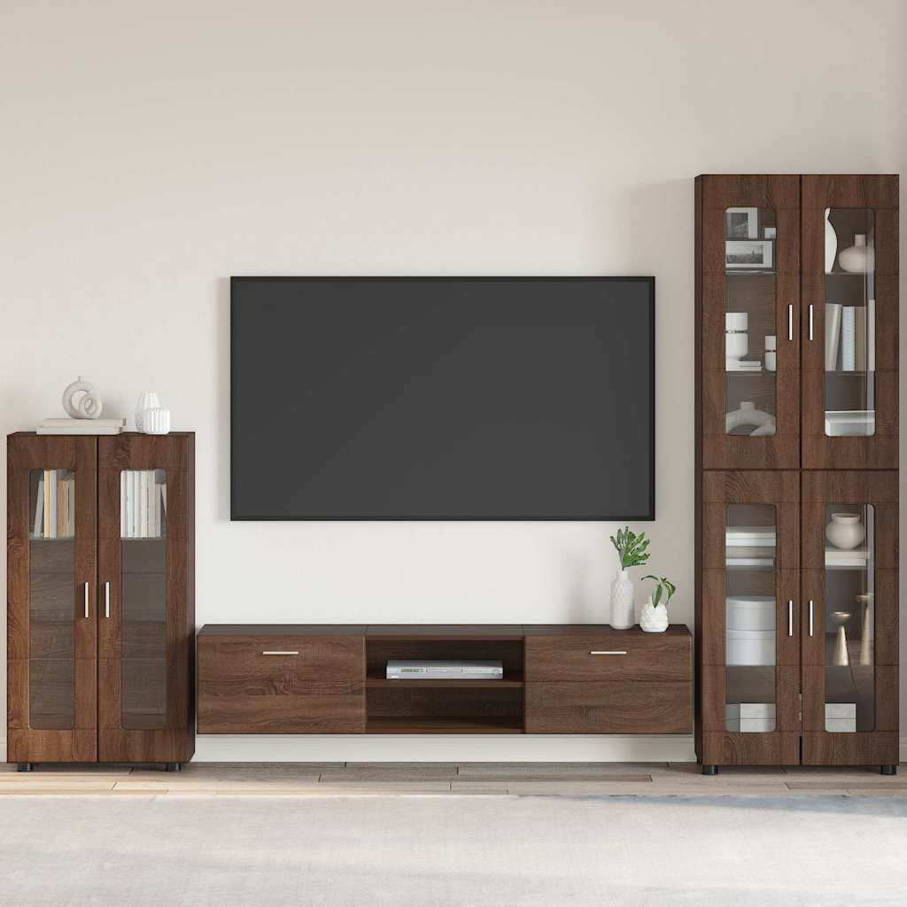 vidaXL TV-kast met lade met plank Wit 100.5 x 39 x 30 cm Bewerkt hout
