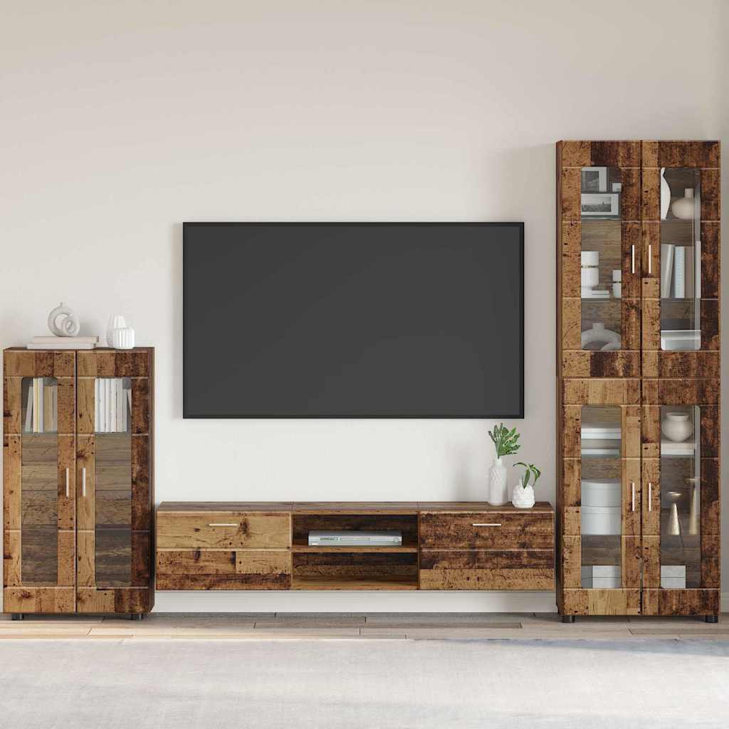 vidaXL TV-kast met lade met plank Wit 100.5 x 39 x 30 cm Bewerkt hout