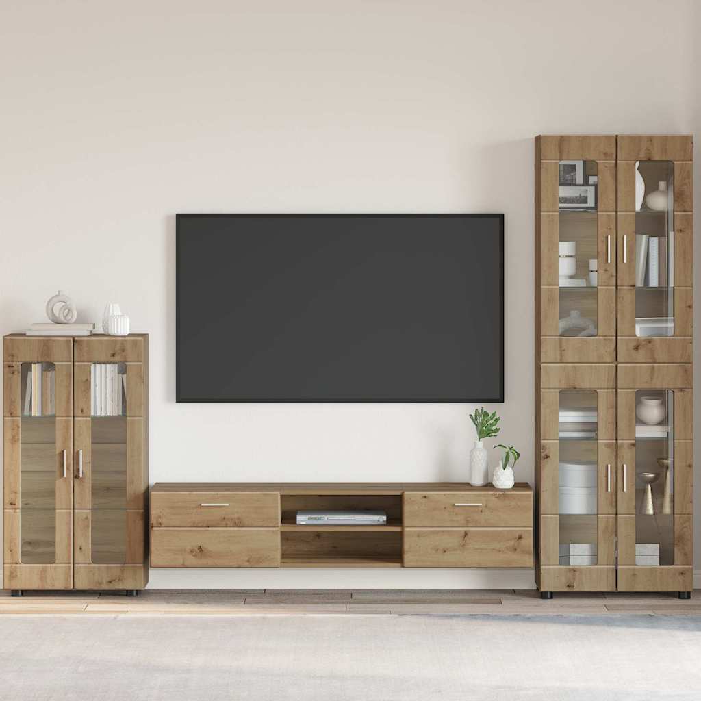 vidaXL TV-kast met lade met plank Wit 100.5 x 39 x 30 cm Bewerkt hout