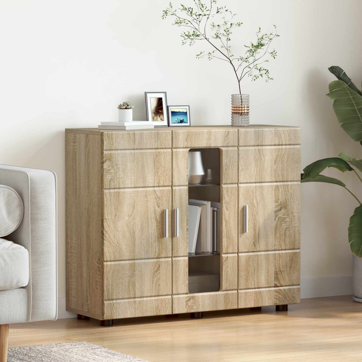 vidaXL TV-kast met lade met plank Wit 100.5 x 39 x 30 cm Bewerkt hout