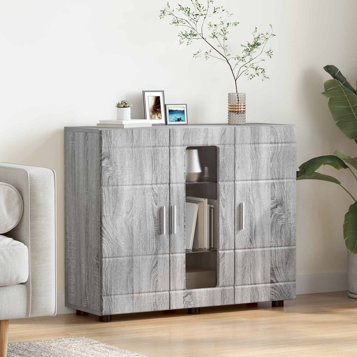 vidaXL TV-kast met lade met plank Wit 100.5 x 39 x 30 cm Bewerkt hout