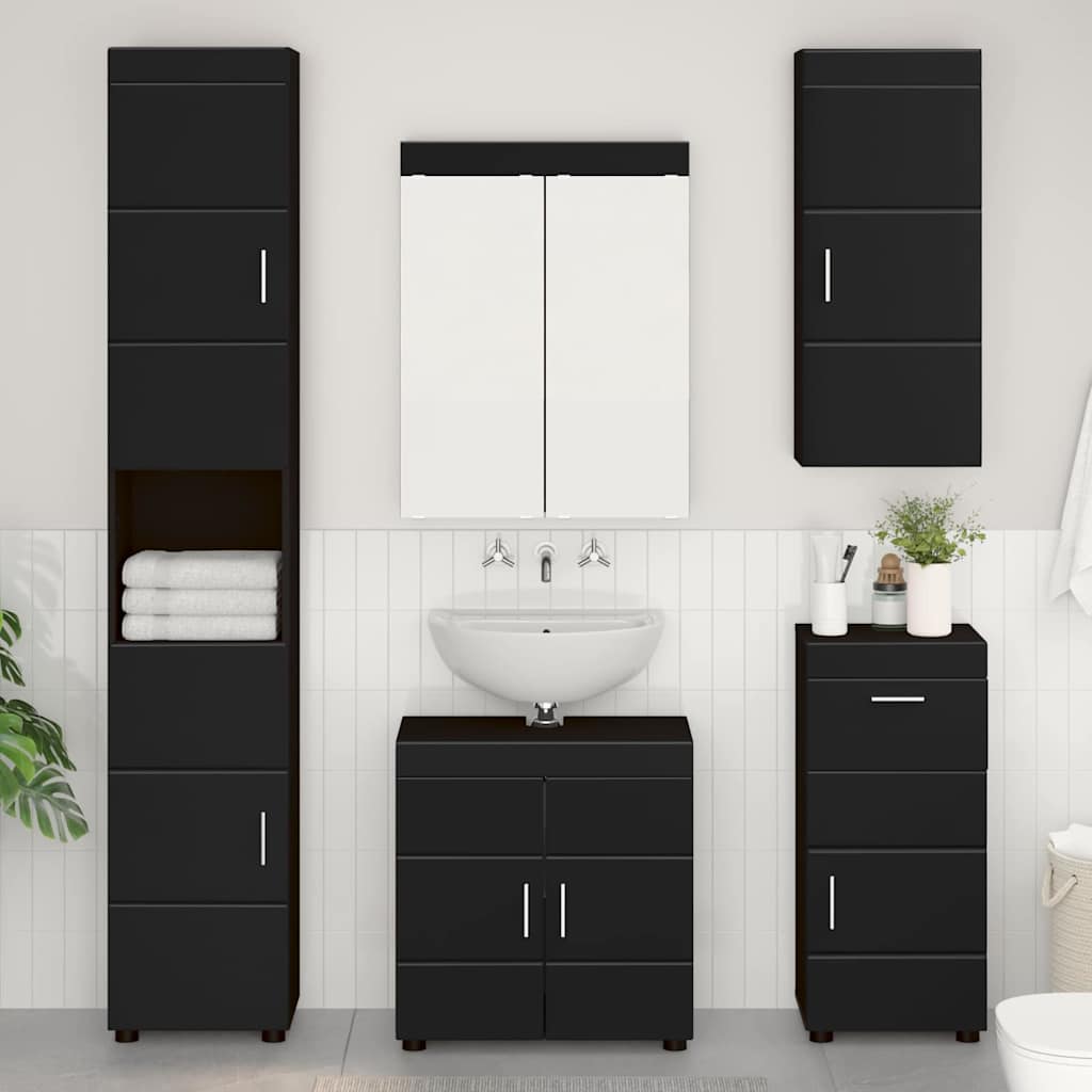 vidaXL Badkamer wastafelkast Wit 60 x 34 x 63 cm Bewerkt hout