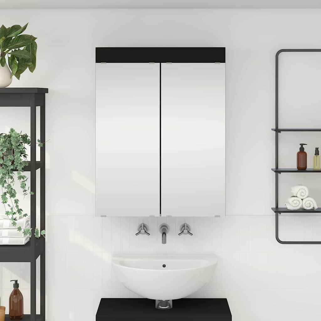vidaXL Badkamer wastafelkast Wit 60 x 34 x 63 cm Bewerkt hout