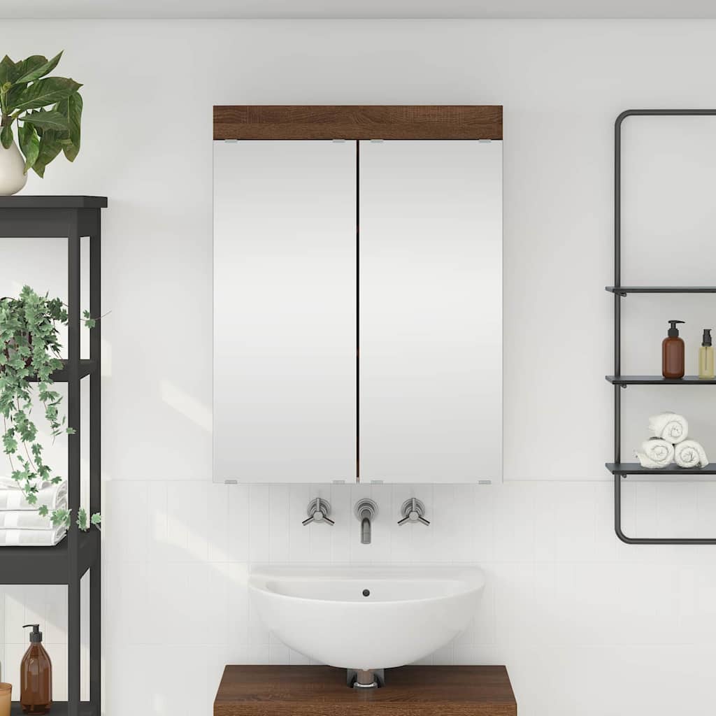 vidaXL Badkamer wastafelkast Wit 60 x 34 x 63 cm Bewerkt hout