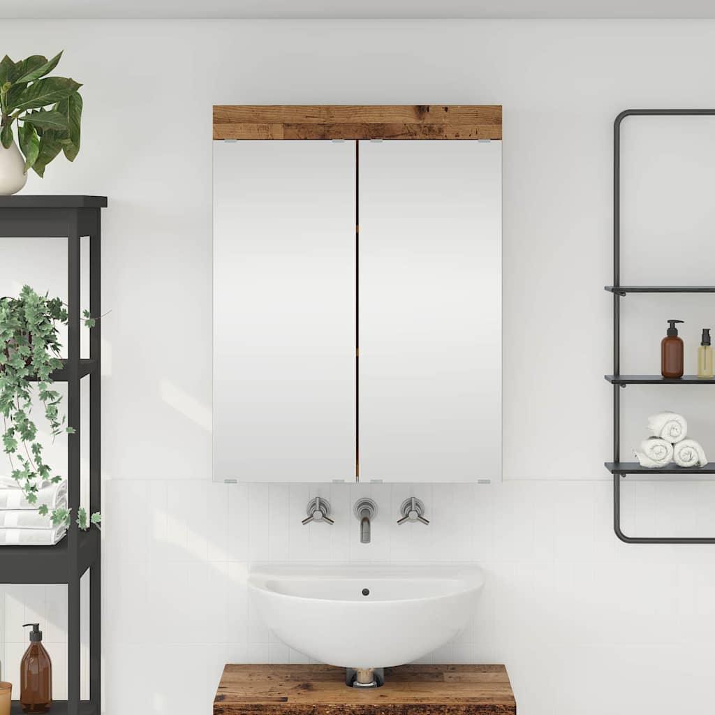 vidaXL Badkamer wastafelkast Wit 60 x 34 x 63 cm Bewerkt hout
