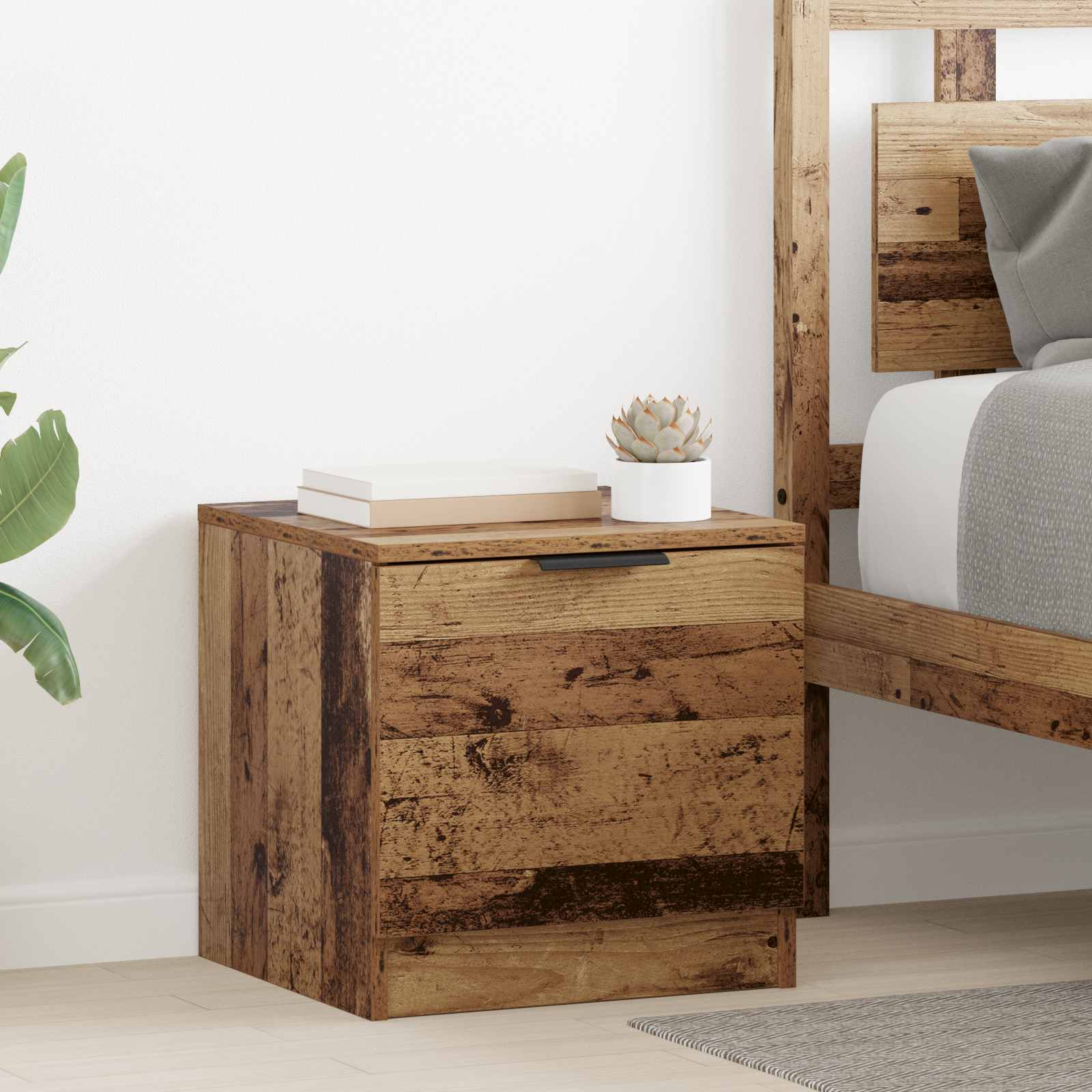 vidaXL Nachtkastjes 2 st 40x39x40 cm bruin eikenkleur