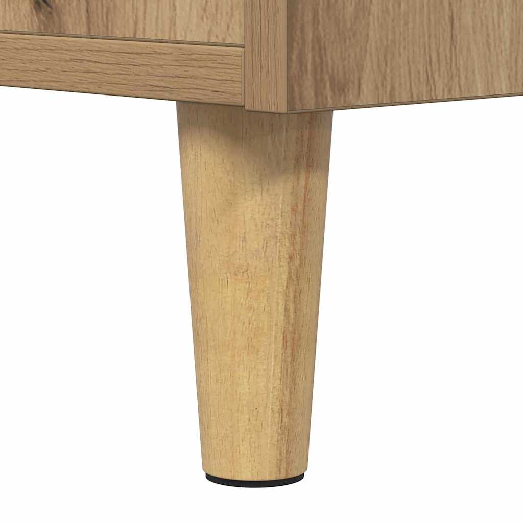 vidaXL Nachtkastjes 2 st 40x35x47 cm hoogglans wit