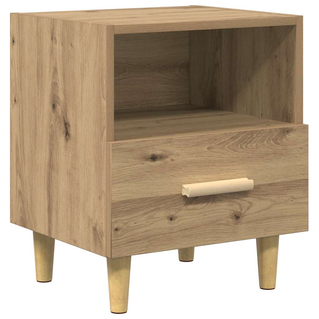 vidaXL Nachtkastjes 2 st 40x35x47 cm hoogglans wit