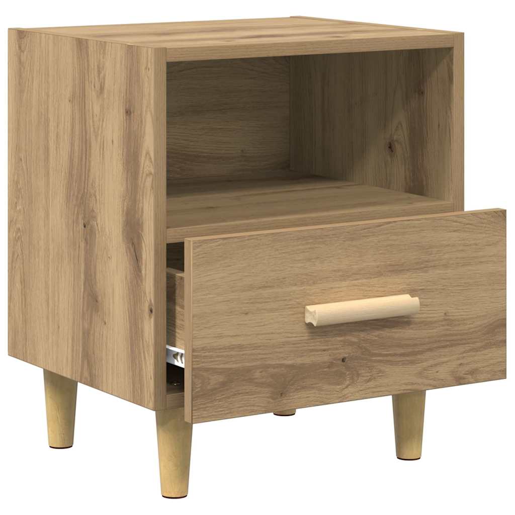 vidaXL Nachtkastjes 2 st 40x35x47 cm hoogglans wit