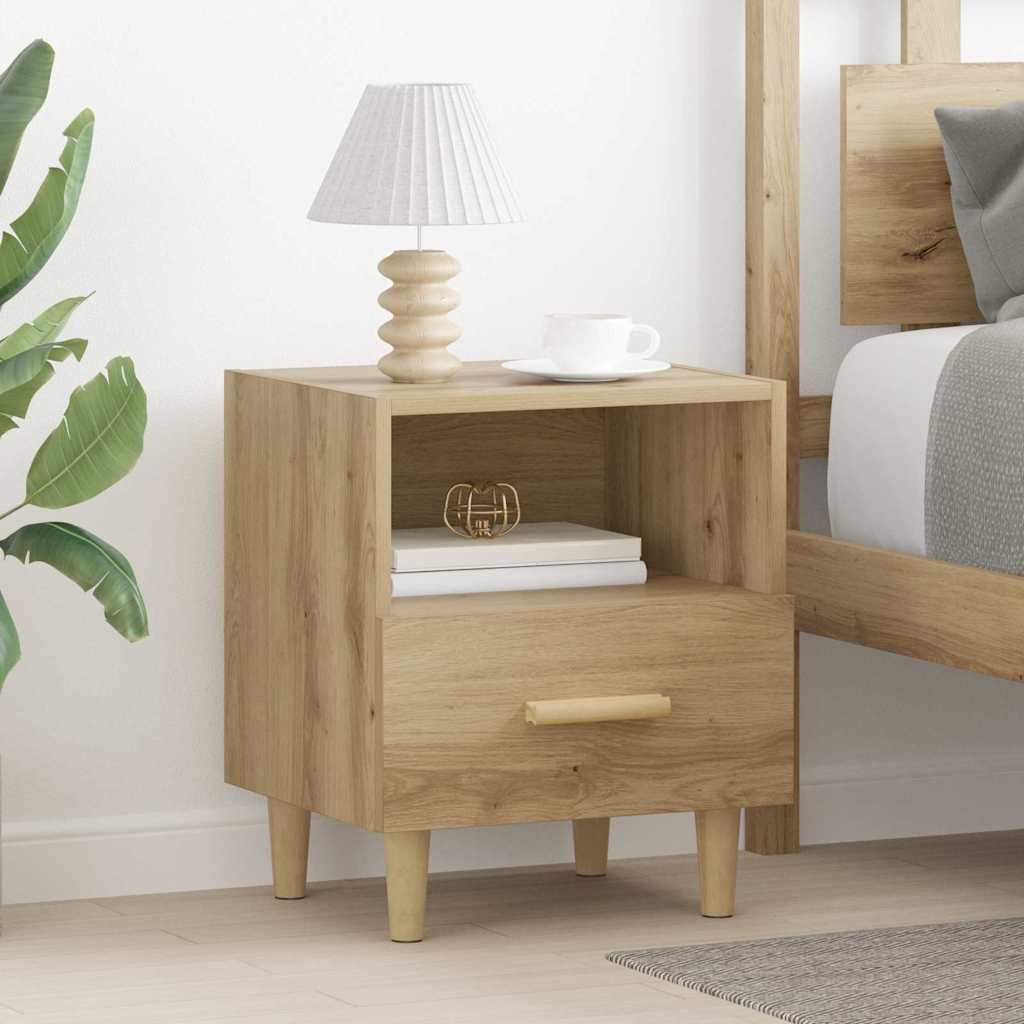 vidaXL Nachtkastjes 2 st 40x35x47 cm hoogglans wit