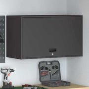 vidaXL Wandkast voor Garage Zwart 90 x 40 x 53 cm Poedercoating staal