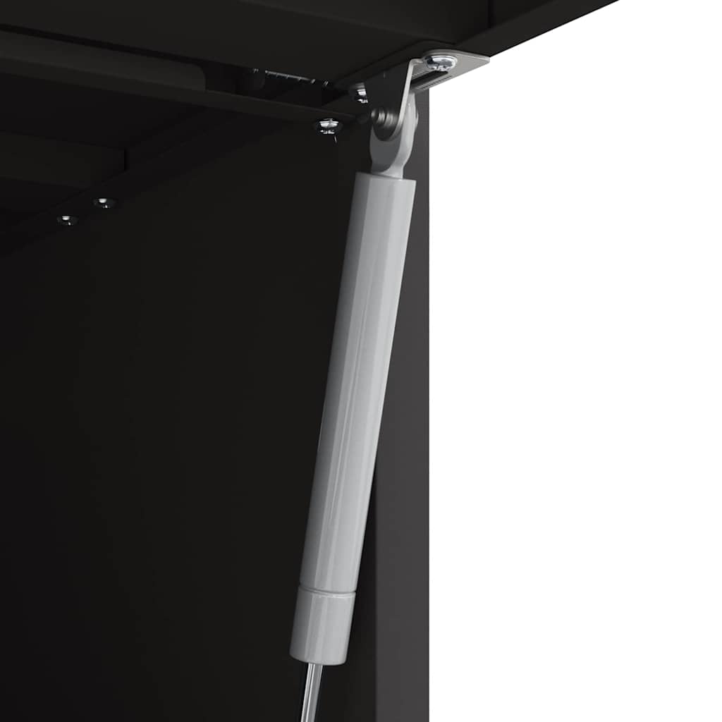 vidaXL Wandkast voor Garage Zwart 90 x 40 x 53 cm Poedercoating staal