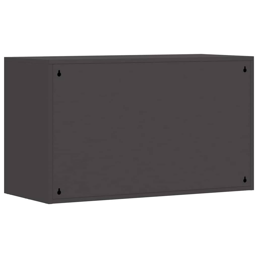 vidaXL Wandkast voor Garage Zwart 90 x 40 x 53 cm Poedercoating staal