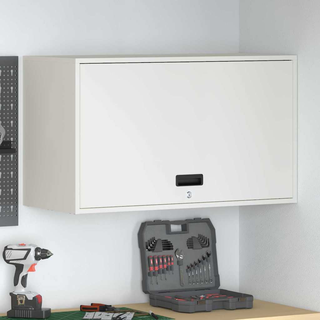 vidaXL Wandkast voor Garage Zwart 90 x 40 x 53 cm Poedercoating staal