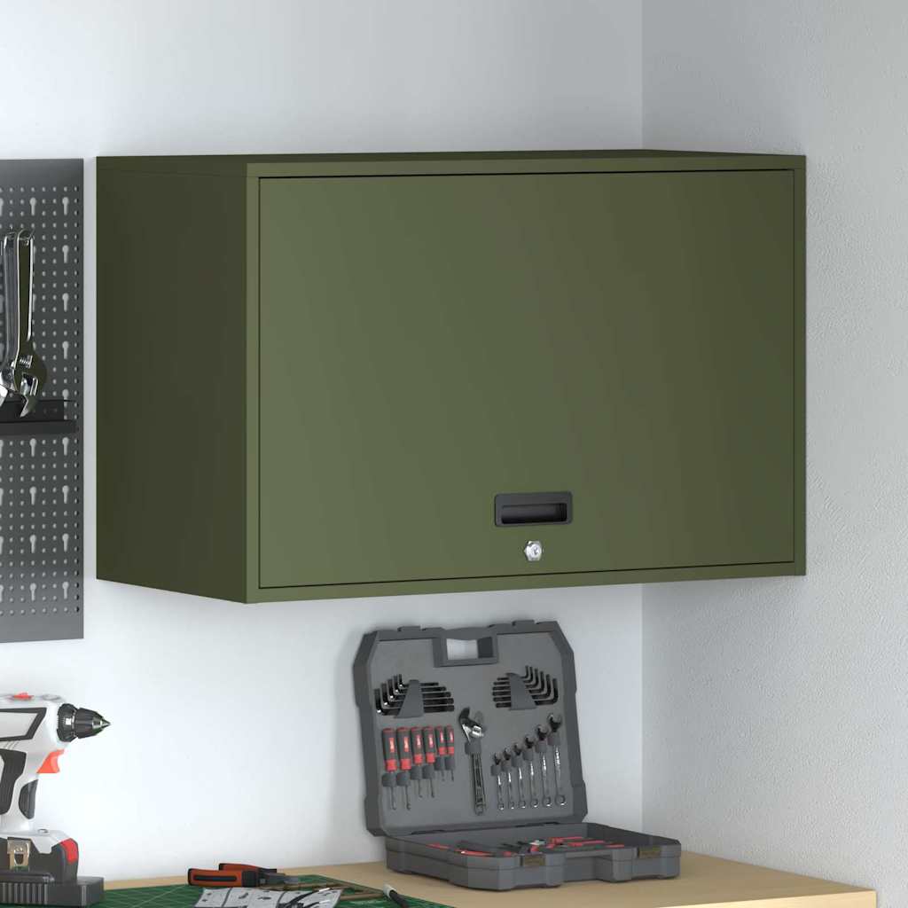 vidaXL Wandkast voor Garage Zwart 90 x 40 x 53 cm Poedercoating staal