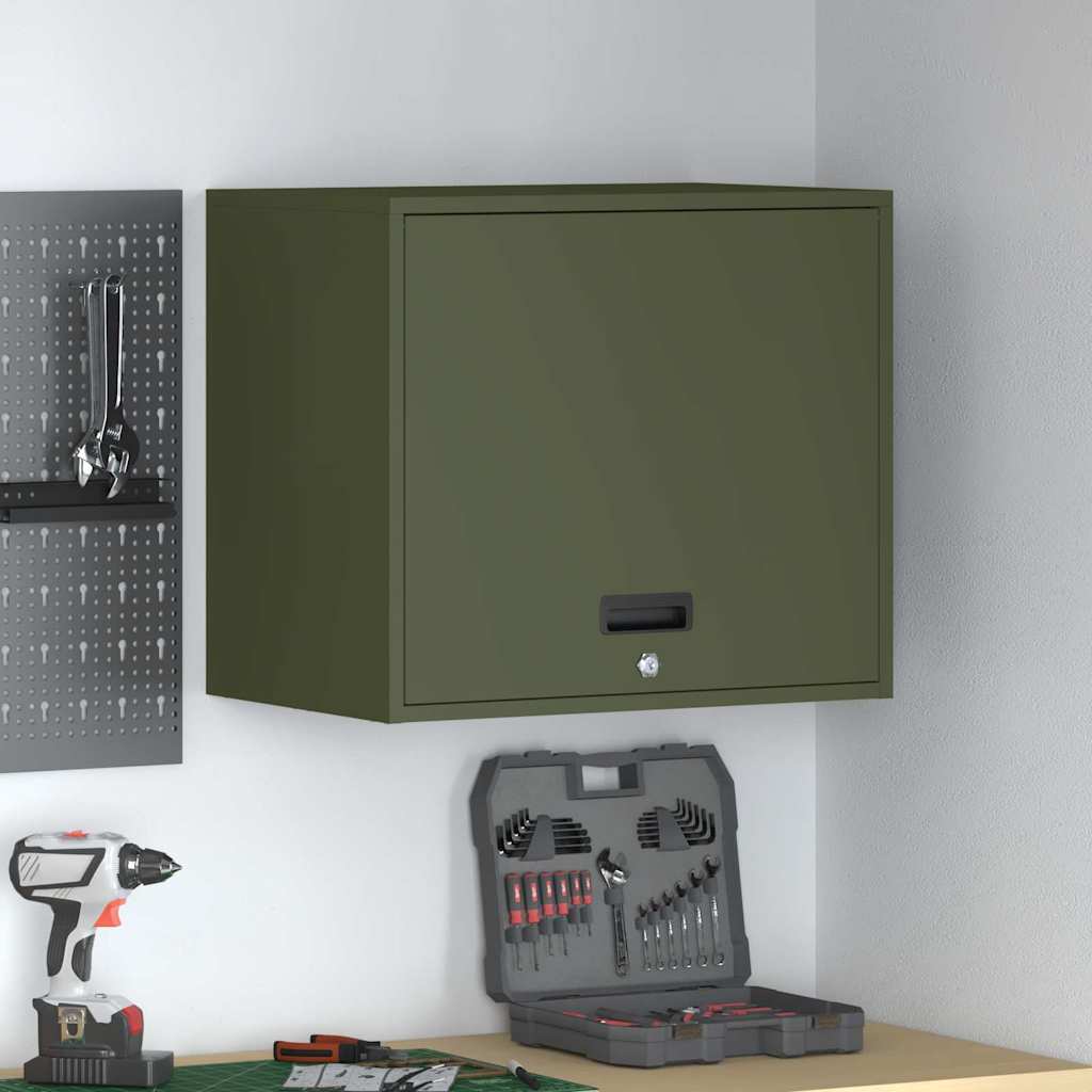 vidaXL Wandkast voor Garage Zwart 90 x 40 x 53 cm Poedercoating staal