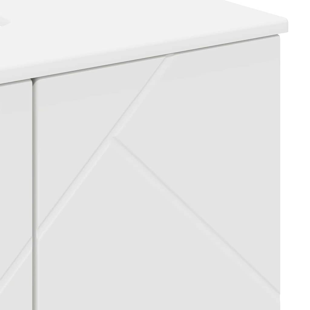 vidaXL Badkamer Kast met plank Wit 61 x 35 x 64 cm Bewerkt hout