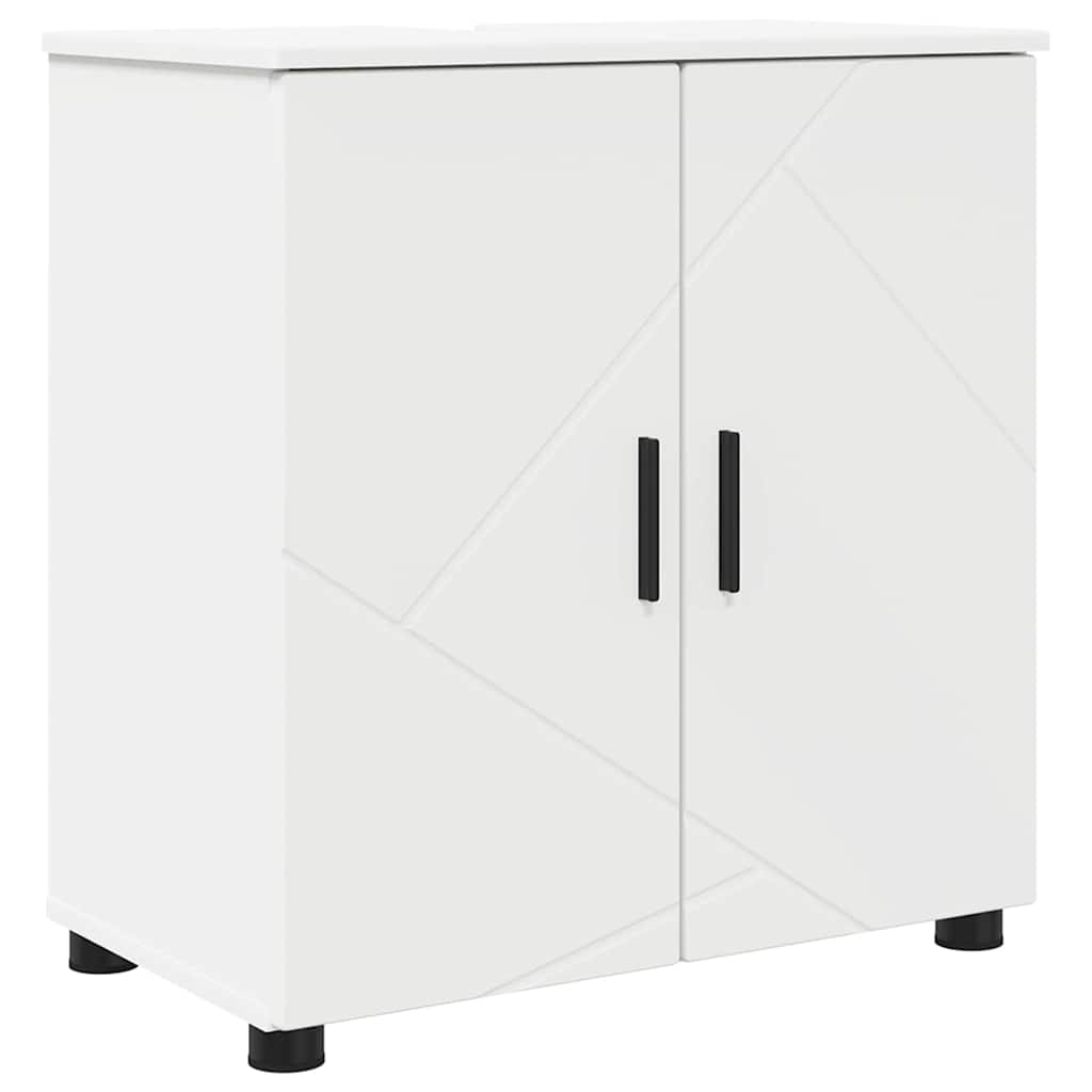 vidaXL Badkamer Kast met plank Wit 61 x 35 x 64 cm Bewerkt hout