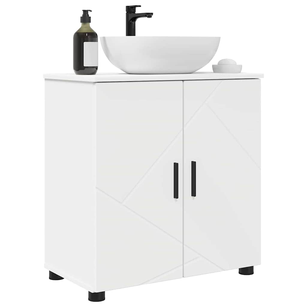 vidaXL Badkamer Kast met plank Wit 61 x 35 x 64 cm Bewerkt hout