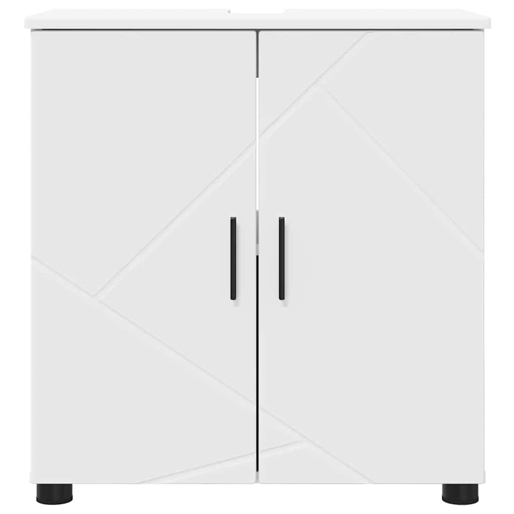 vidaXL Badkamer Kast met plank Wit 61 x 35 x 64 cm Bewerkt hout