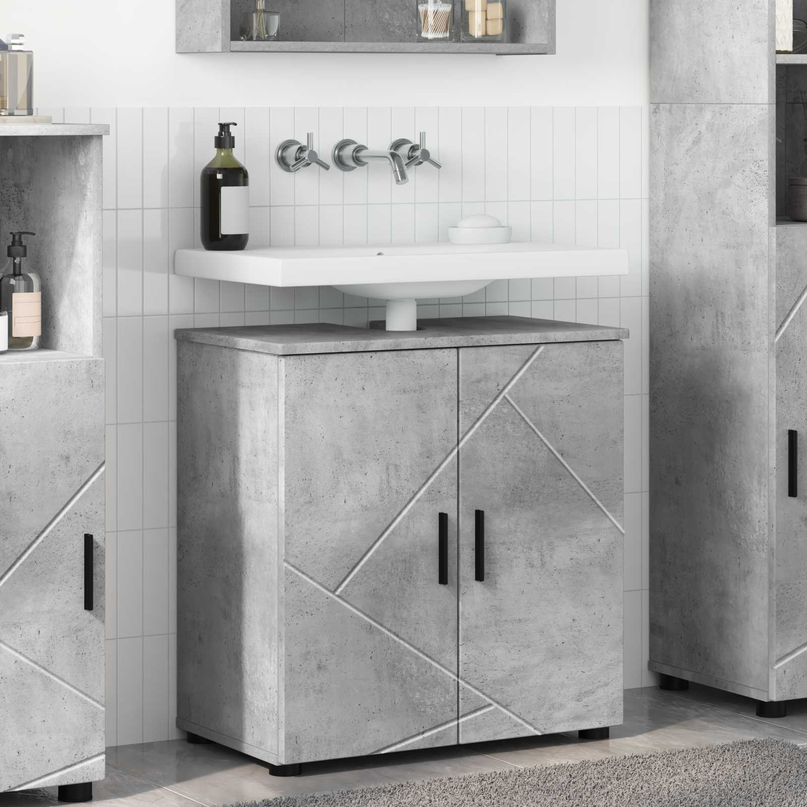 vidaXL Badkamer Kast met plank Wit 61 x 35 x 64 cm Bewerkt hout