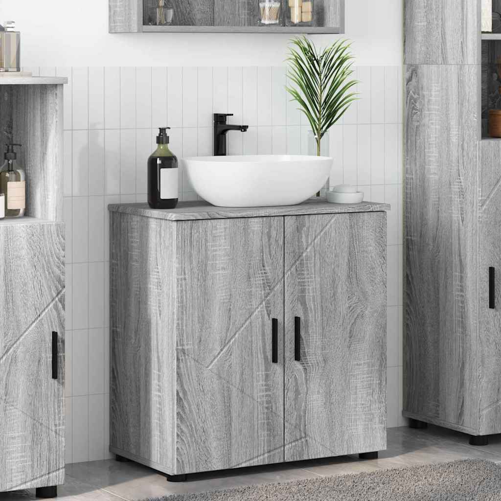 vidaXL Badkamer Kast met plank Wit 61 x 35 x 64 cm Bewerkt hout