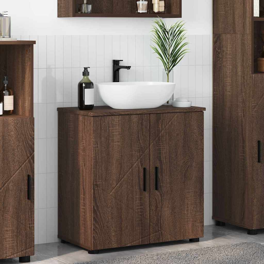 vidaXL Badkamer Kast met plank Wit 61 x 35 x 64 cm Bewerkt hout