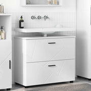 vidaXL Badkamer Kast met lade Wit 76,5 x 35 x 64 cm Bewerkt hout