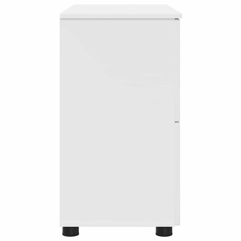 vidaXL Badkamer Kast met lade Wit 76,5 x 35 x 64 cm Bewerkt hout