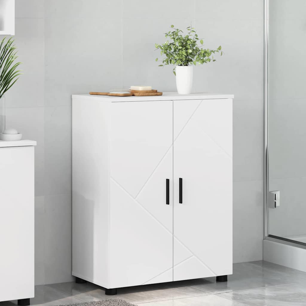 vidaXL Badkamer Kast met plank Wit 60 x 35 x 80 cm Bewerkt hout