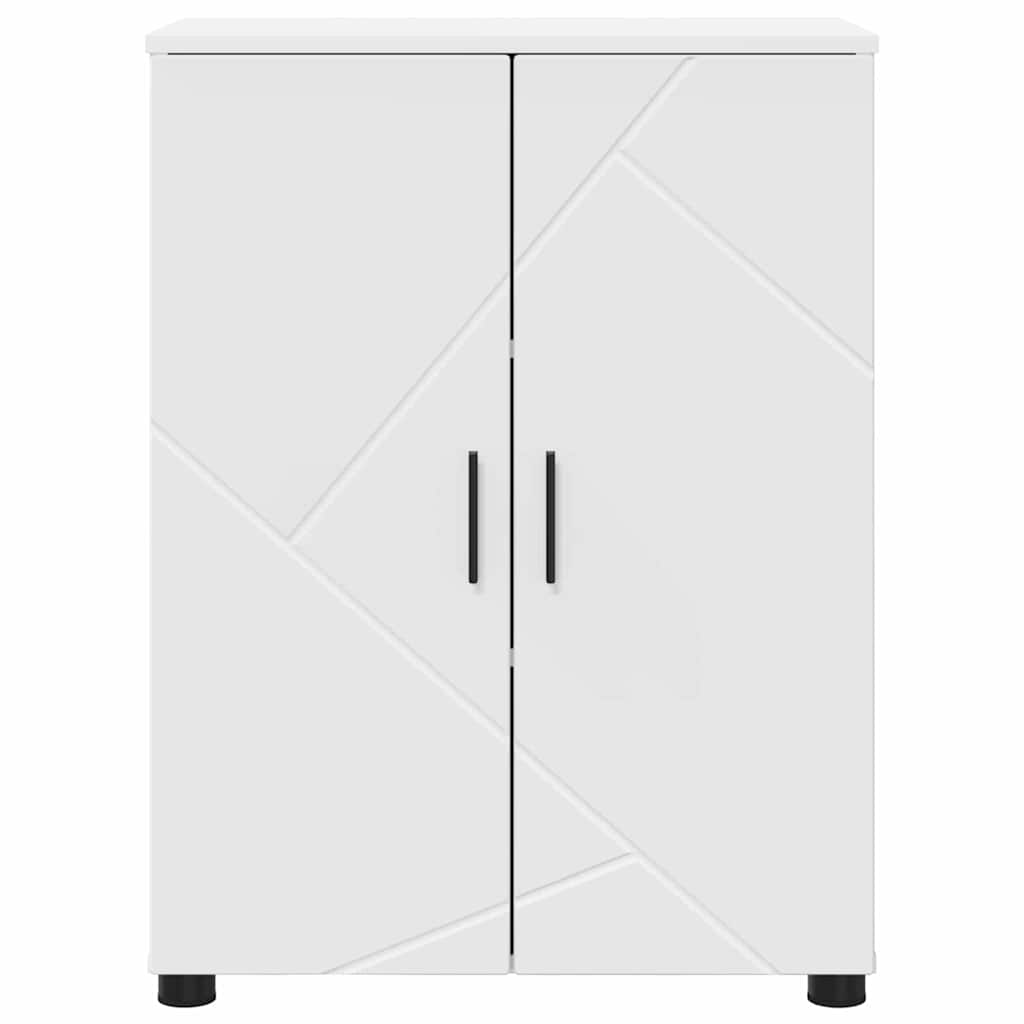 vidaXL Badkamer Kast met plank Wit 60 x 35 x 80 cm Bewerkt hout