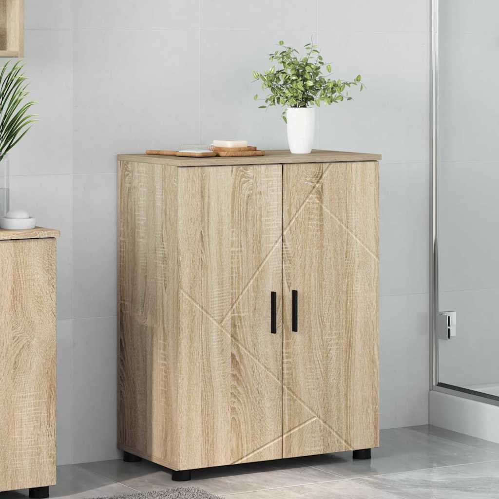 vidaXL Badkamer Kast met plank Wit 60 x 35 x 80 cm Bewerkt hout