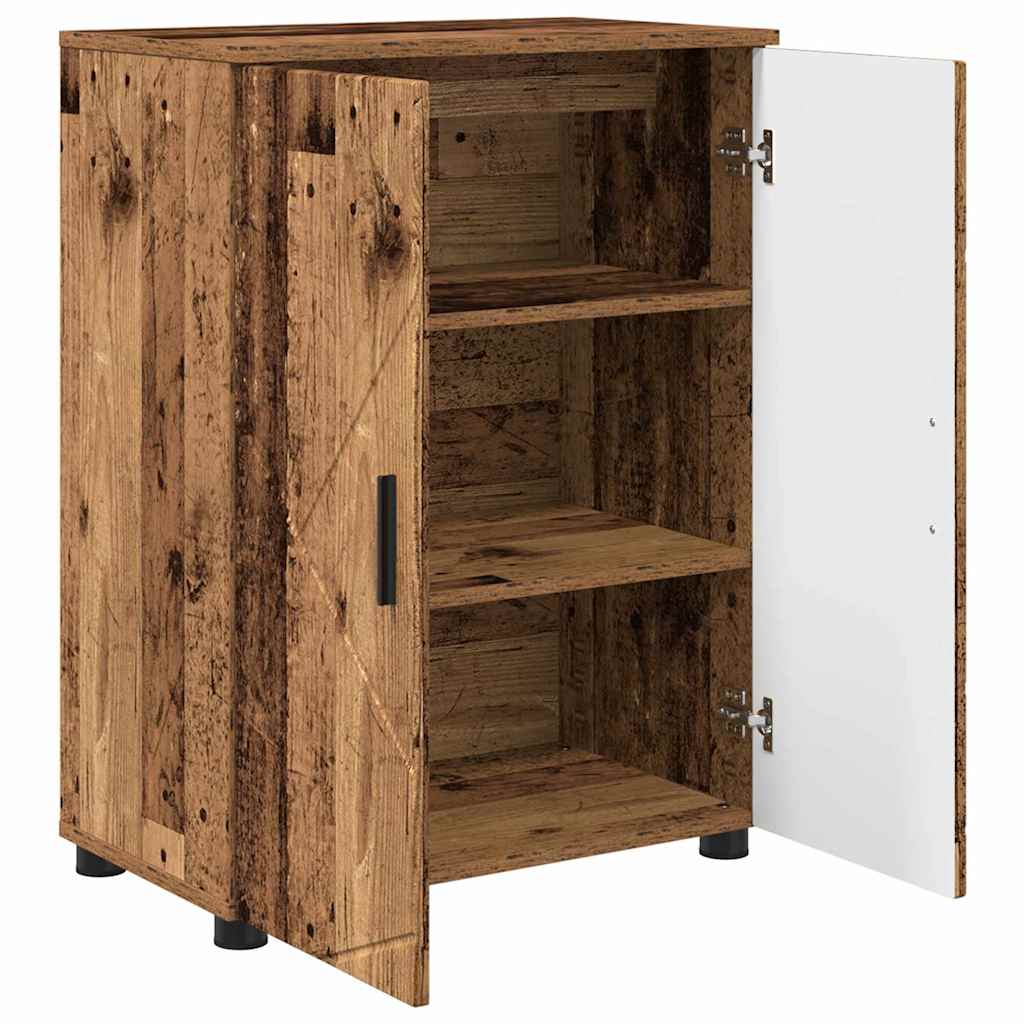 vidaXL Badkamer Kast met plank Wit 60 x 35 x 80 cm Bewerkt hout
