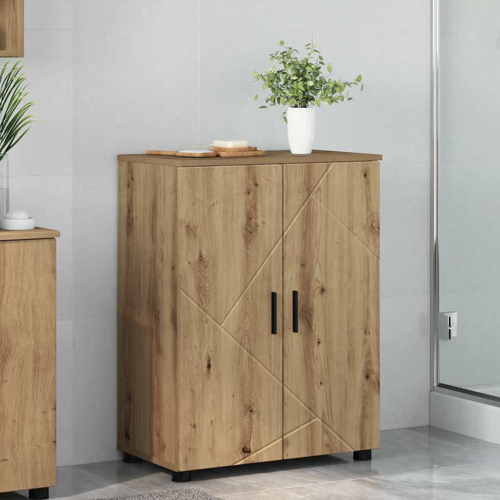 vidaXL Badkamer Kast met plank Wit 60 x 35 x 80 cm Bewerkt hout