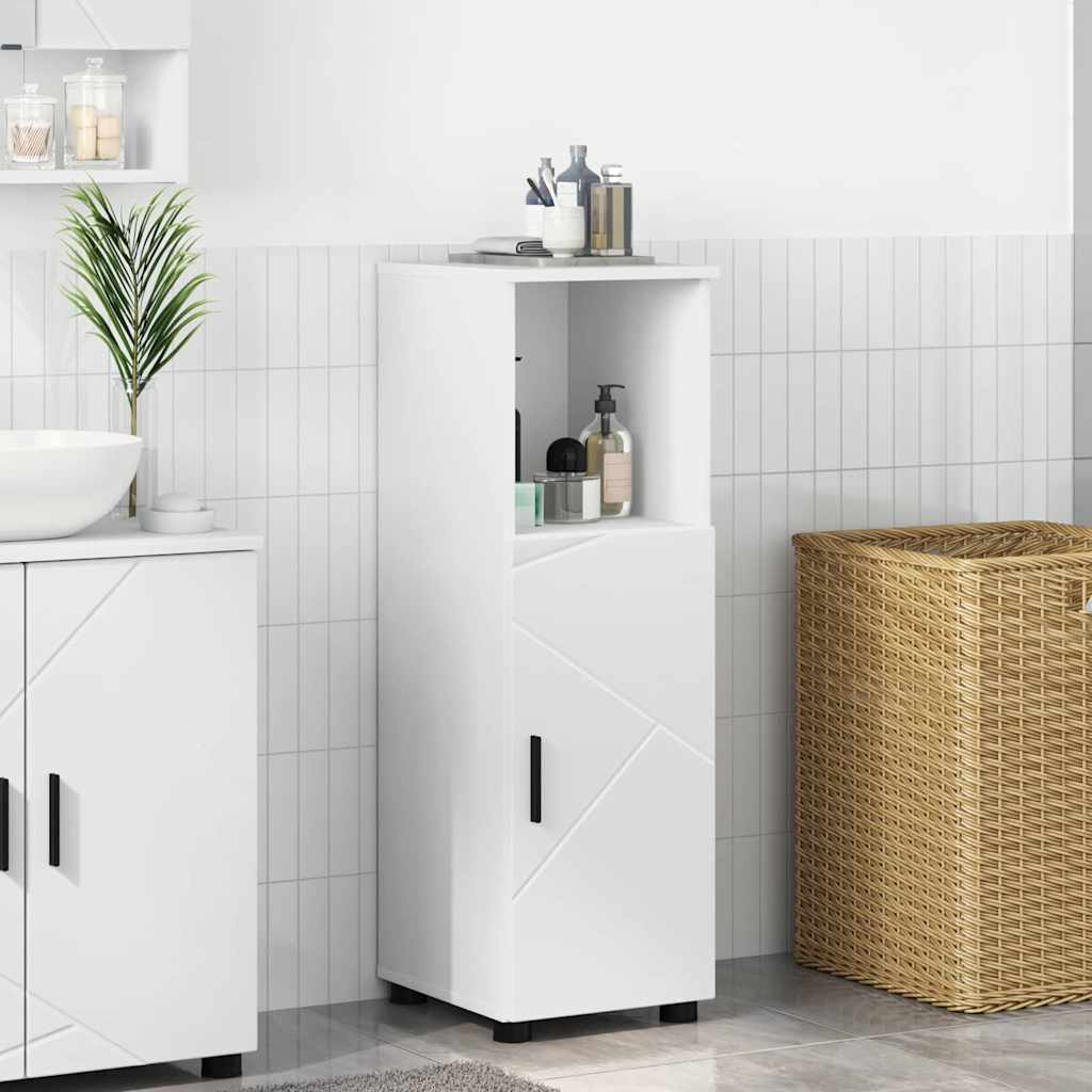 vidaXL Badkamer Kast met plank Wit 30 x 35 x 95 cm Bewerkt hout