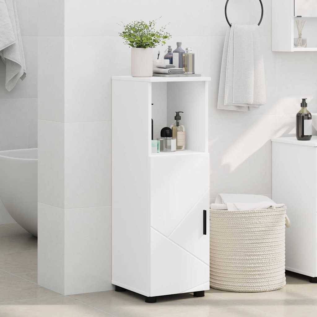 vidaXL Badkamer Kast met plank Wit 30 x 35 x 95 cm Bewerkt hout