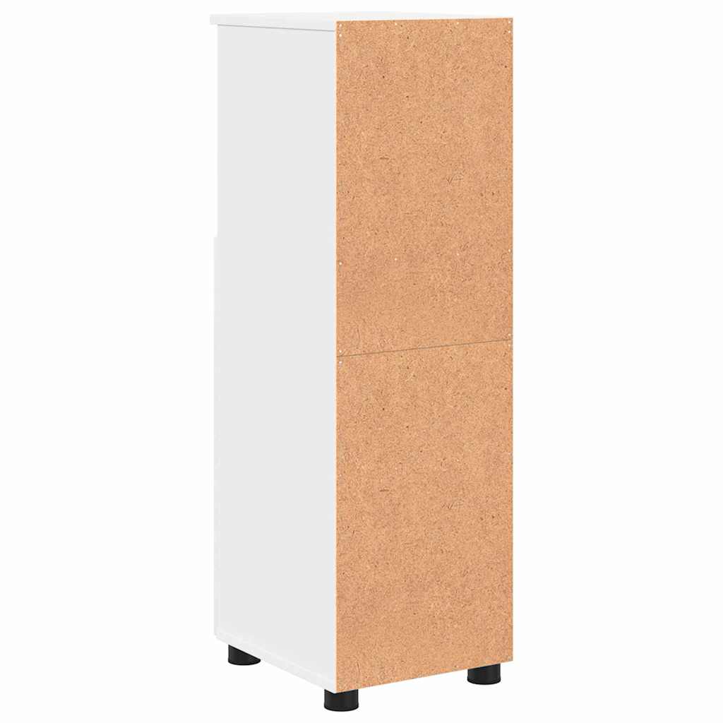 vidaXL Badkamer Kast met plank Wit 30 x 35 x 95 cm Bewerkt hout