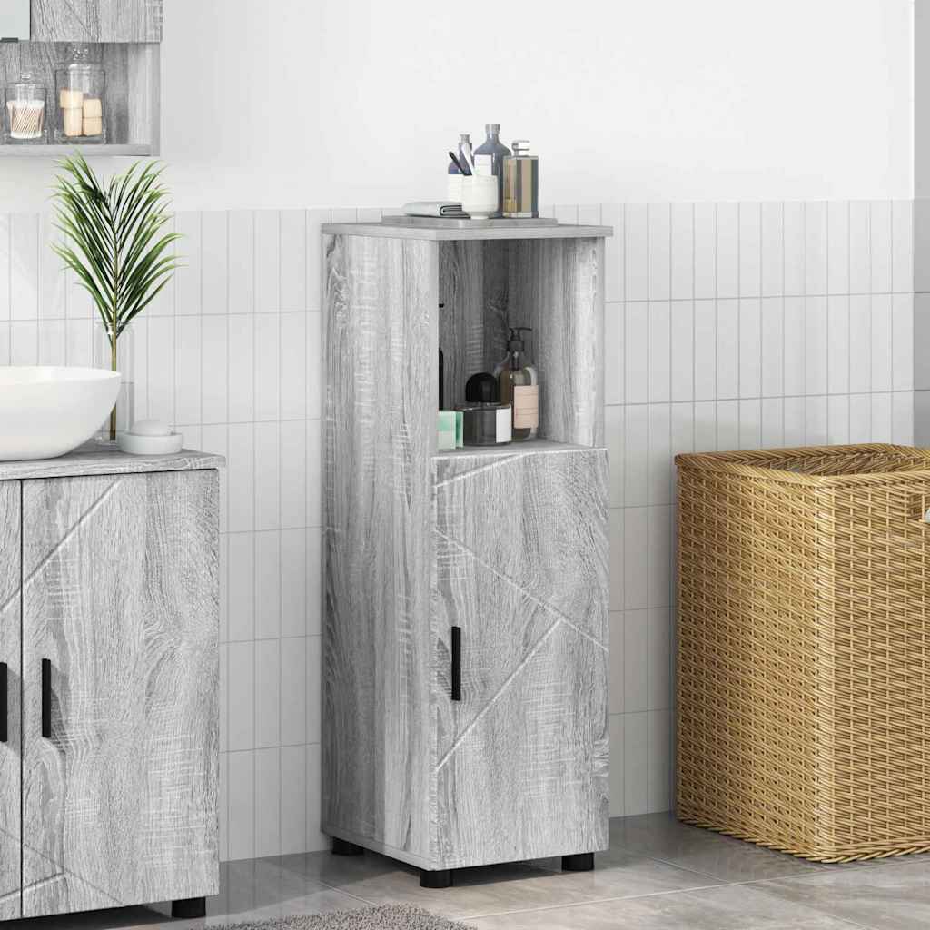 vidaXL Badkamer Kast met plank Wit 30 x 35 x 95 cm Bewerkt hout