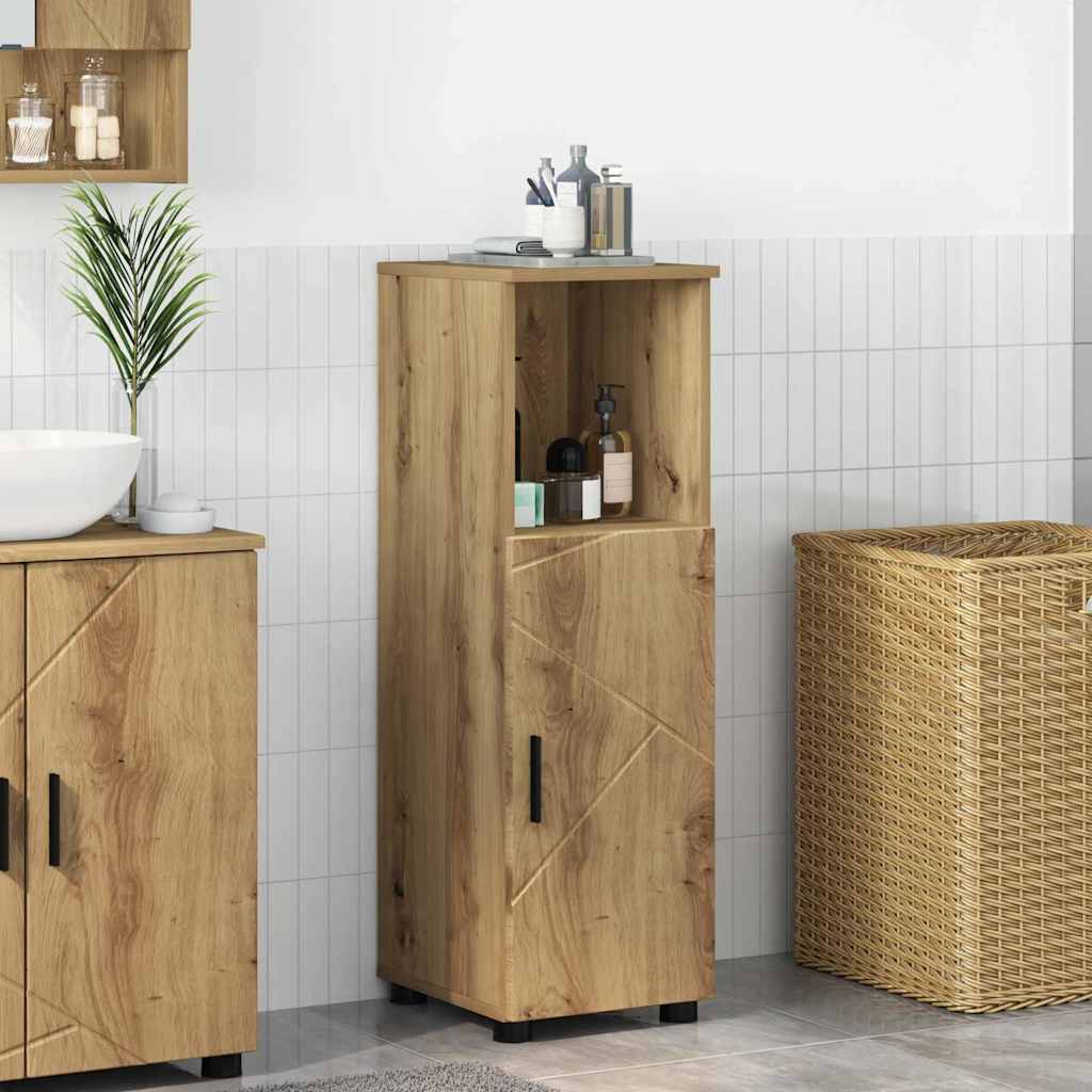 vidaXL Badkamer Kast met plank Wit 30 x 35 x 95 cm Bewerkt hout