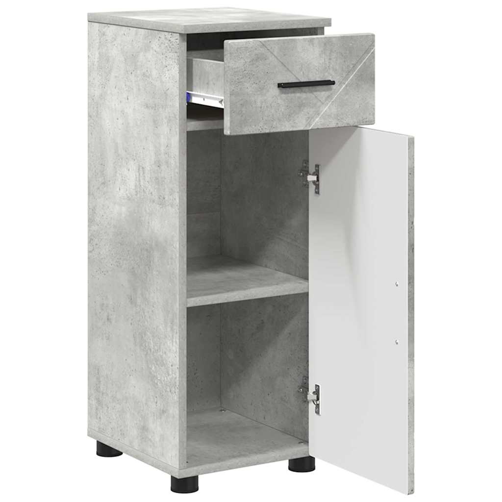 vidaXL Badkamer Kast met lade Wit 30 x 35 x 80 cm Bewerkt hout