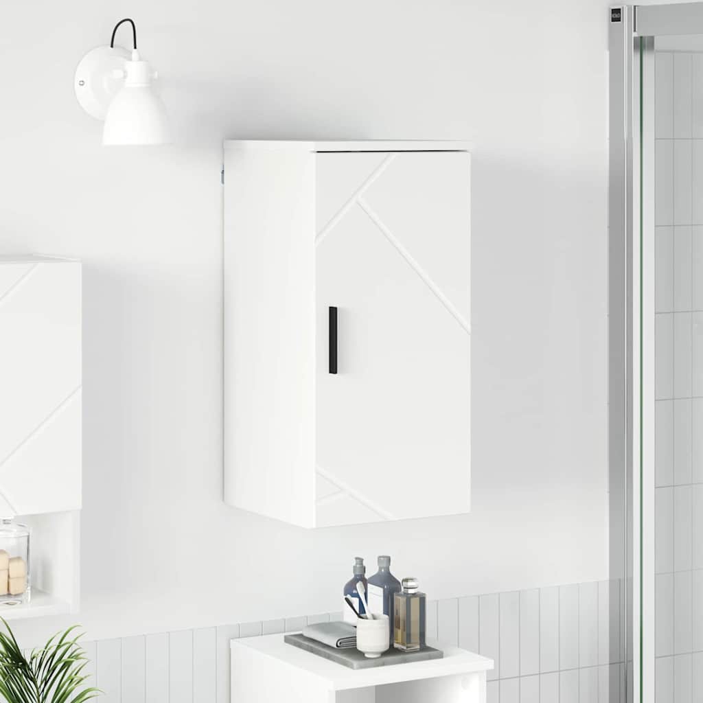 vidaXL Badkamer Kast met opslag Wit 30 x 31.5 x 61 cm Bewerkt hout