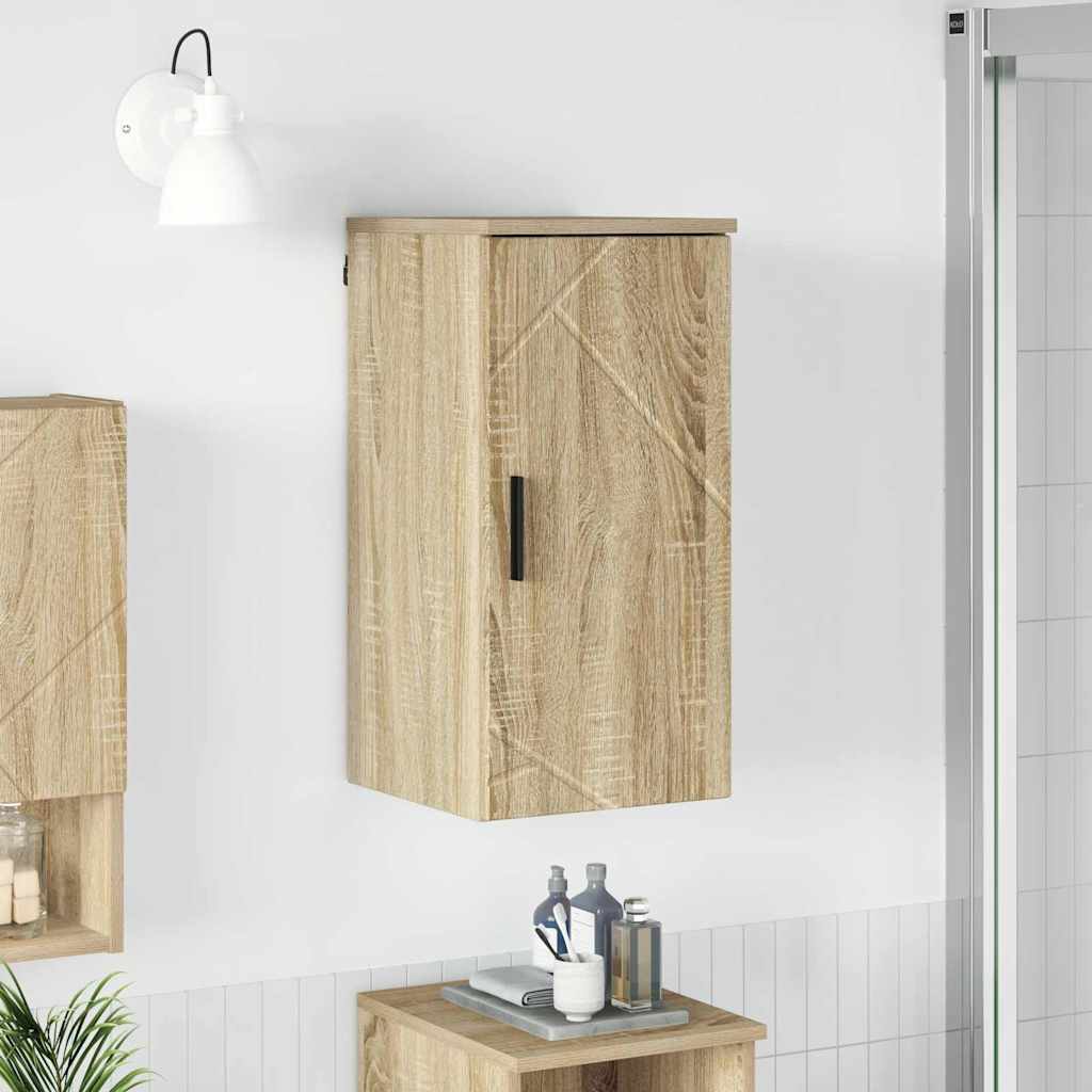 vidaXL Badkamer Kast met opslag Wit 30 x 31.5 x 61 cm Bewerkt hout