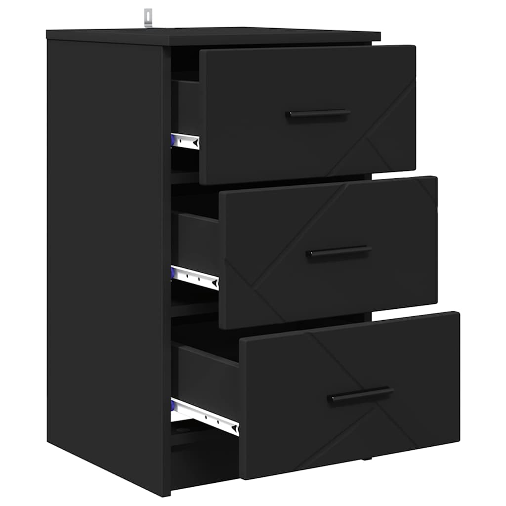 vidaXL Nachtkastje met lade Wit 38 x 38 x 66 cm Bewerkt hout